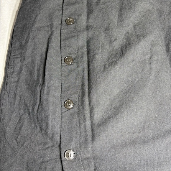 Madewell Black Button-Front Midi Skirt - Picture 4 of 11